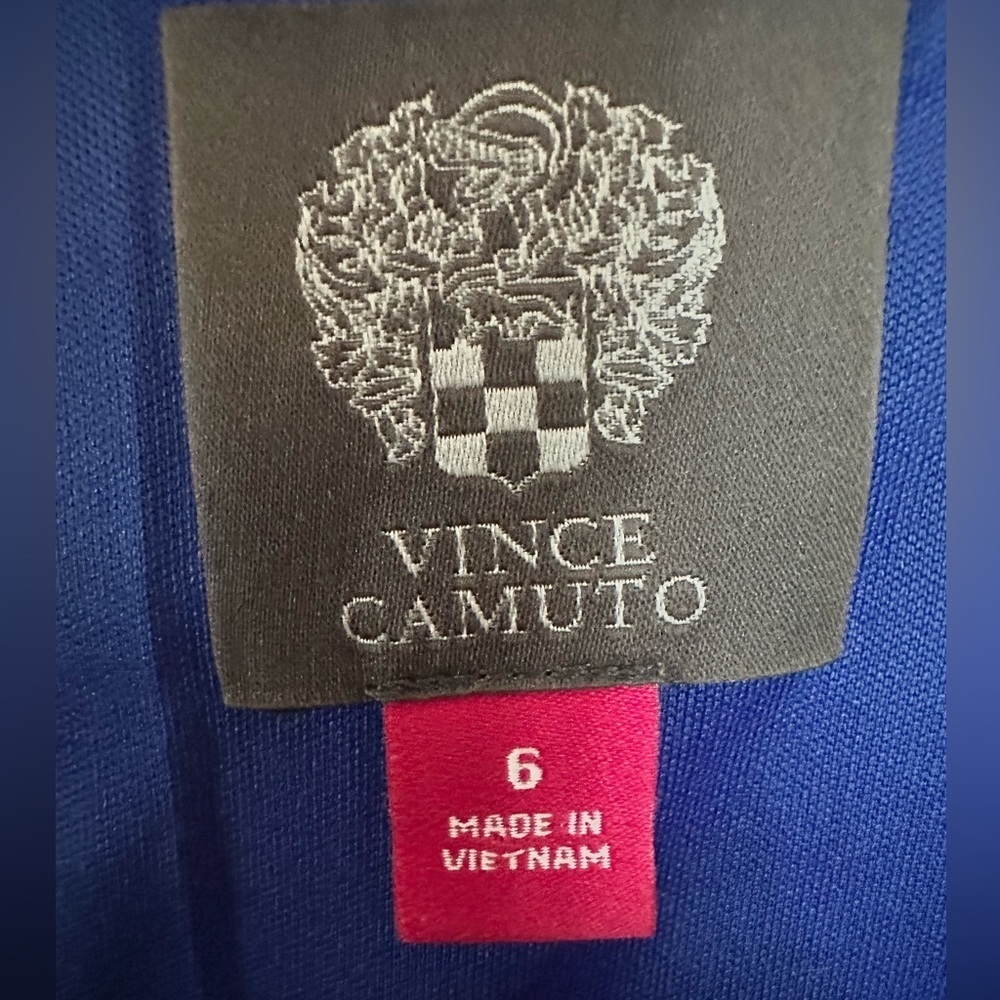 Vince Camuto Dark Navy Floral Print Dress size 8 - Picture 6 of 9